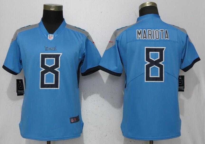 Women Nike Titans 8 Marcus Mariota Light Blue 2018 Vapor Untouchable Limited Jersey,We sell and wholesale Women Nike Titans 8 Marcus Mariota Light Blue 2018 Vapor Untouchable Limited Jersey on line form chian!